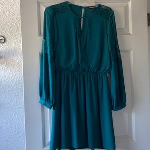 Dark green dress from express